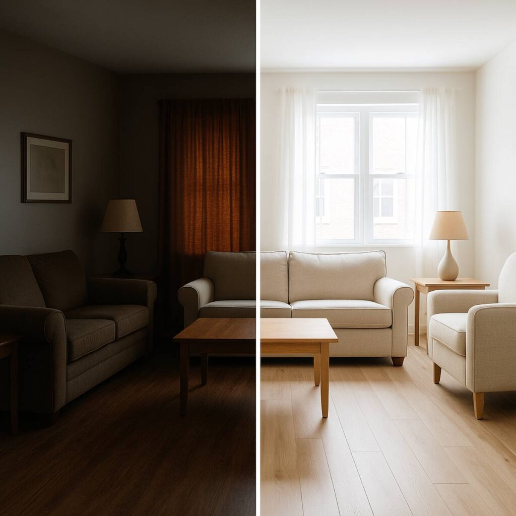 améliorer une maison trop sombre avec des techniques économiques