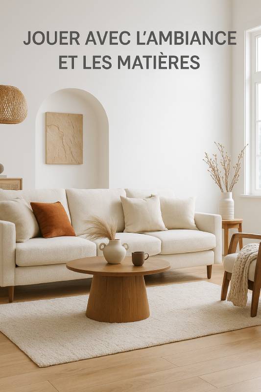 amener de la lumière par les jeux de matières