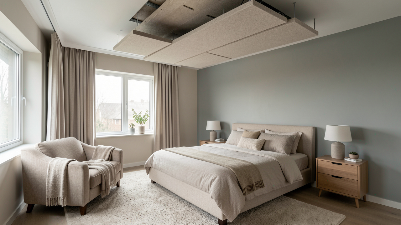 Isolation bruit plafond chambre : réduire les bruits du dessus sans gros travaux